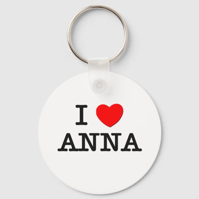 I Love Anna Key Ring (Front)