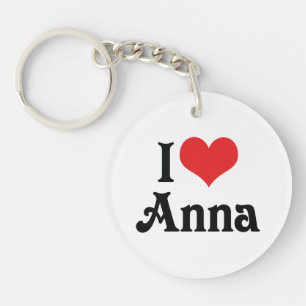 I Love Anna Key Ring
