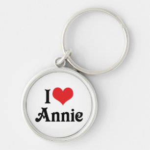 I Love Annie Key Ring