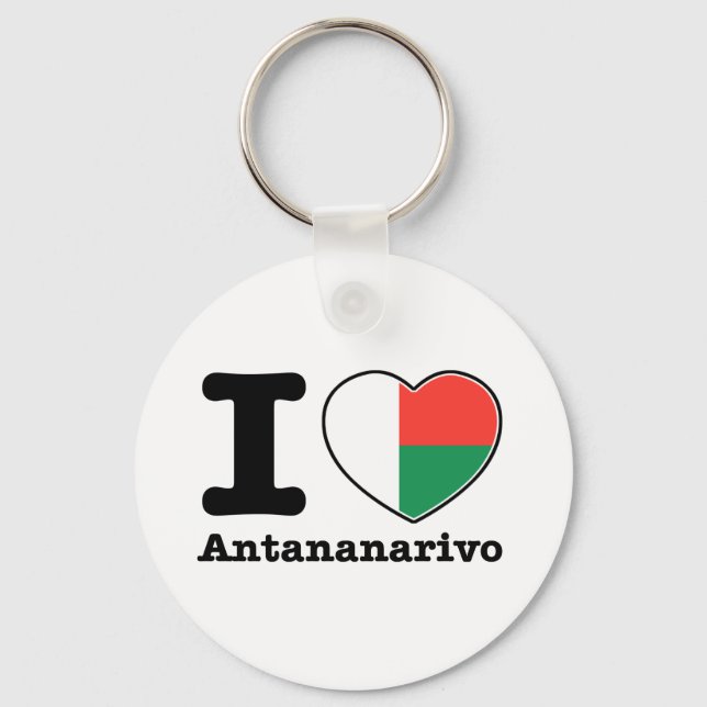I love Antananarivo Key Ring (Front)