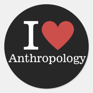 I ❤️ Love Anthropology for Students/Faculty Classic Round Sticker