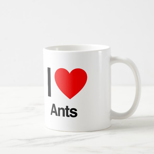 i love ants coffee mug (Right)