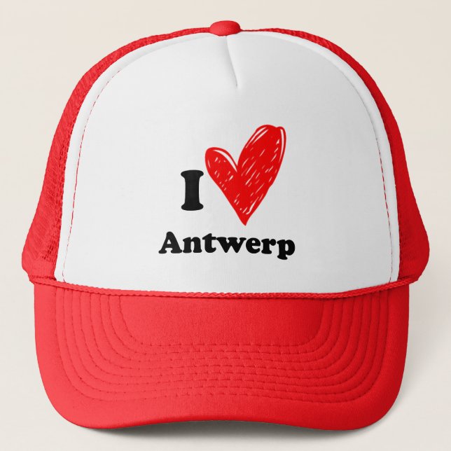 I love Antwerp Trucker Hat (Front)