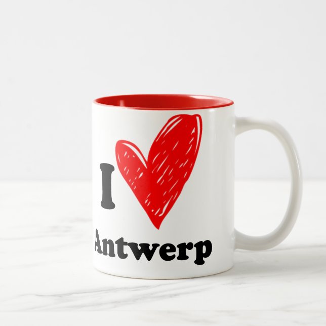 I love Antwerp Two-Tone Coffee Mug (Right)