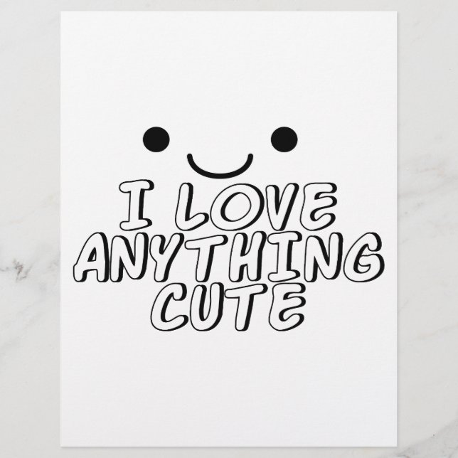 I Love Anything Cute (Front)