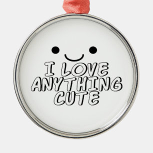 I Love Anything Cute Metal Tree Decoration