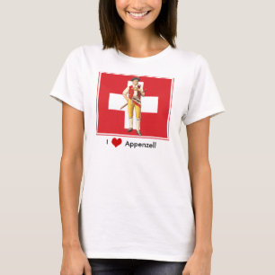 I Love Appenzell - Colourful Ethno Swiss T-Shirt