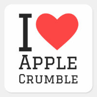 I love apple crumble