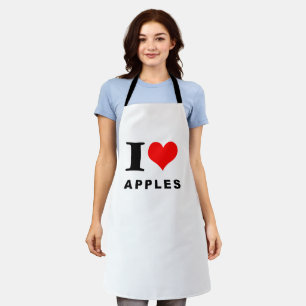 I love apples apron