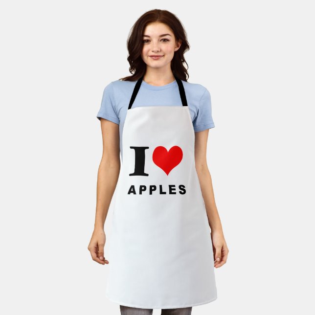 I love apples apron (Worn)
