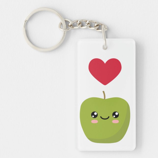 I love Apples Key Ring (Front)