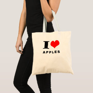 I love apples tote bag