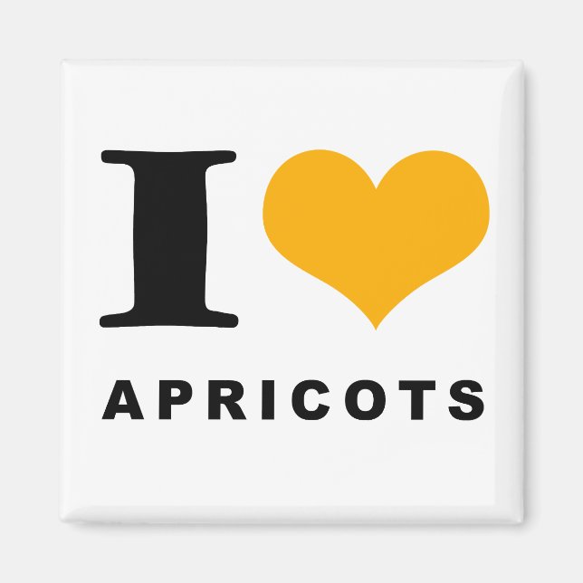I love apricots magnet (Front)