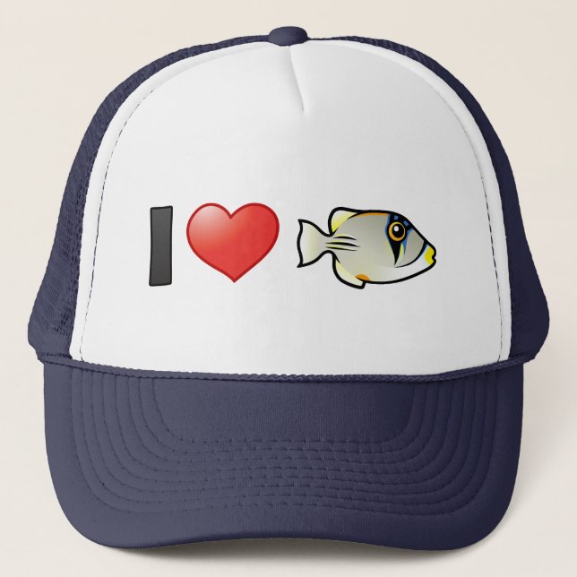 I Love Arabian Picassofish Trucker Hat (Front)