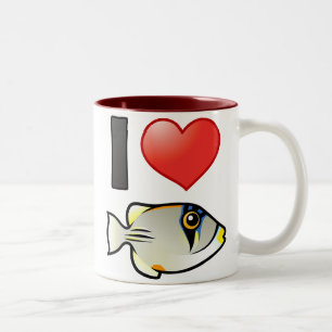 I Love Arabian Picassofish Two-Tone Coffee Mug