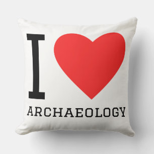 I love archeology cushion