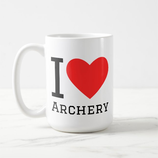 I love archery coffee mug (Left)