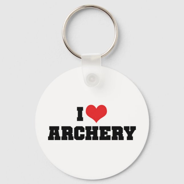 I Love Archery Keychain (Front)