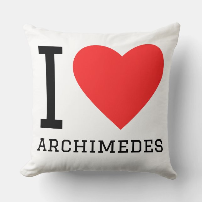I love archimedes cushion (Front)