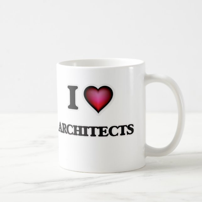I Love Architects Coffee Mug (Right)