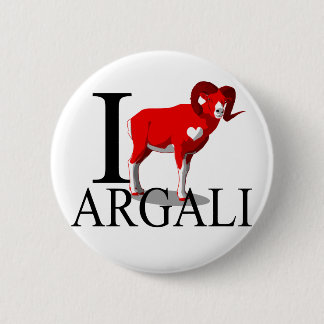 I Love Argali Buttons