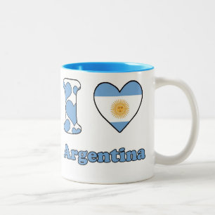 I love Argentina Two-Tone Coffee Mug