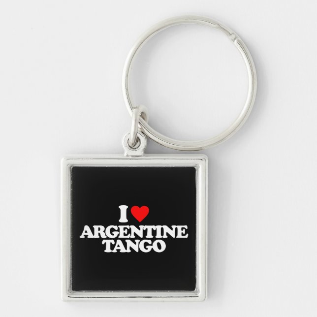 I LOVE ARGENTINE TANGO KEY RING (Front)