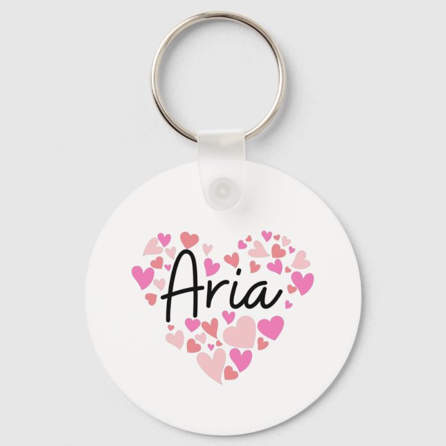 I love Aria Key Ring (Front)