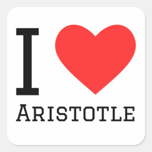 I love Aristotle Square Sticker