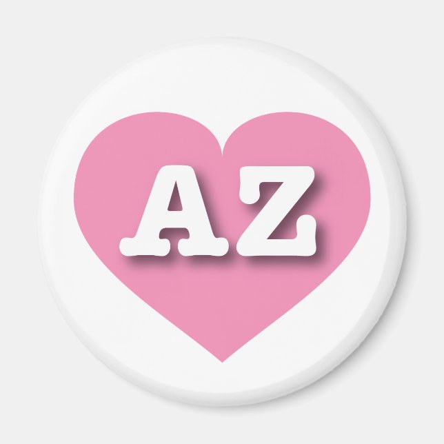I love Arizona - AZ pink heart Magnet (Front)