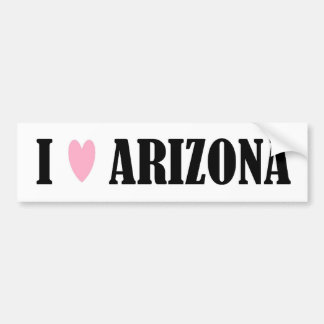 I LOVE ARIZONA BUMPER STICKER