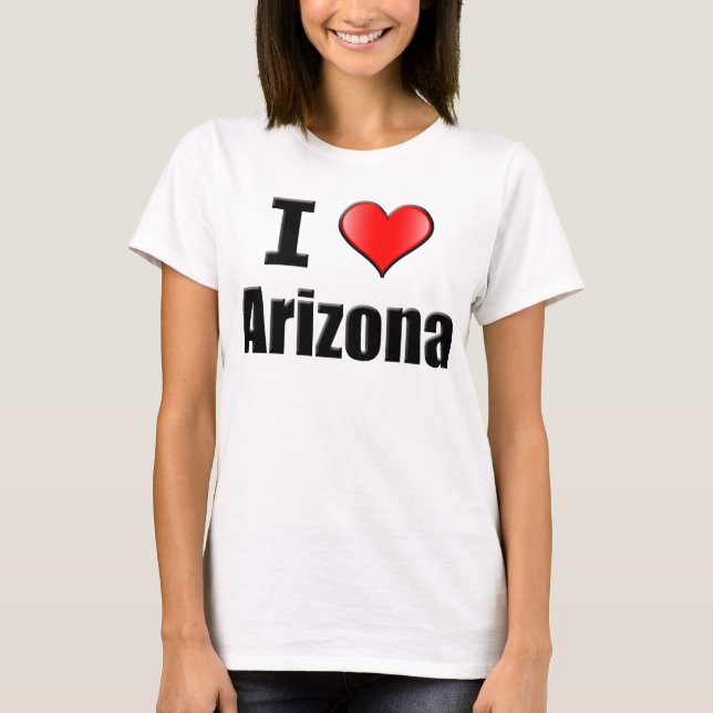 I Love Arizona T-shirt - Women (Front)