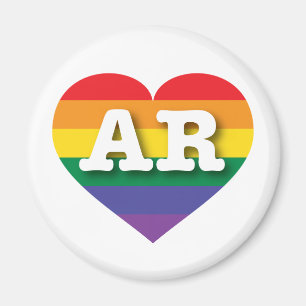 I love Arkansas - Gay Pride Magnet