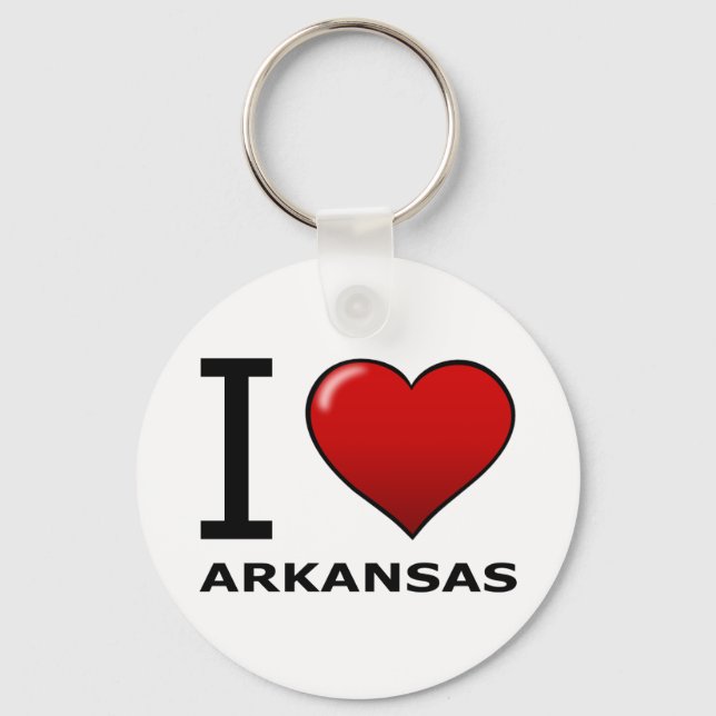 I LOVE ARKANSAS KEY RING (Front)