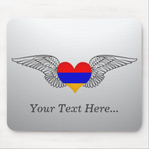 I Love Armenia -wings Mouse Pad