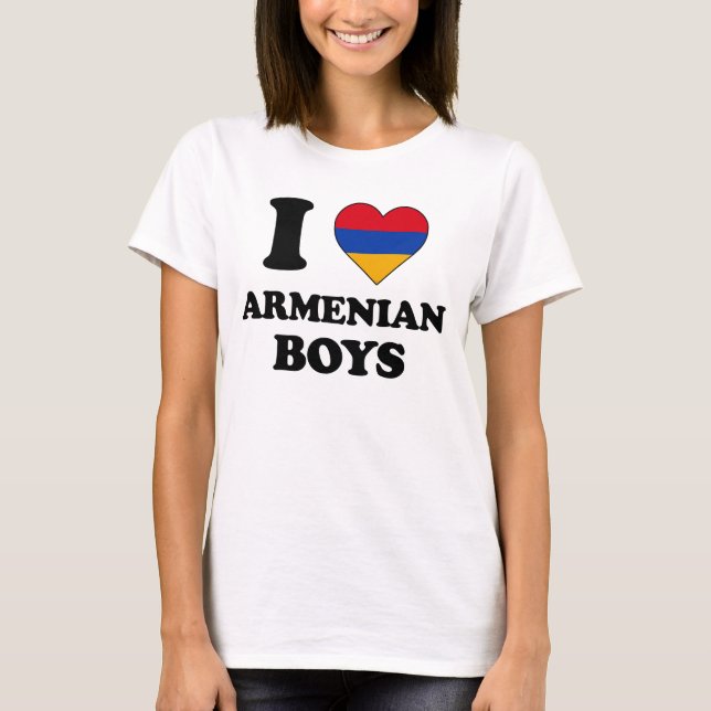 I love Armenian Boys T-Shirt (Front)