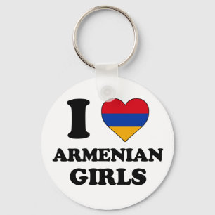 I love Armenian girls Key Ring