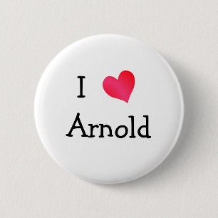 I Love Arnold 6 Cm Round Badge