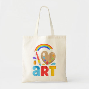 I Love Art Artist Painter Colourful Painting Gifts Tote Bag
