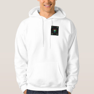 I Love Art Men's White Zip Hoodie