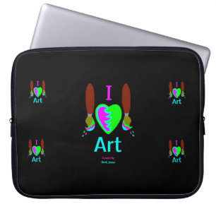 I Love Art Neoprene Laptop Sleeve
