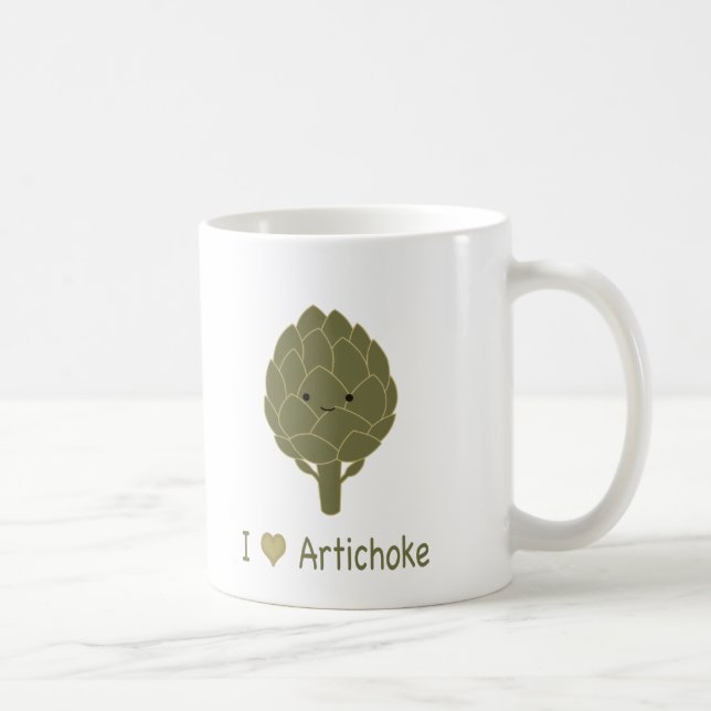 I love artichoke coffee mug (Right)
