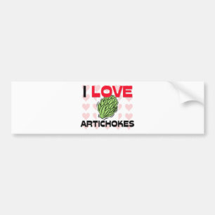 I Love Artichokes Bumper Sticker