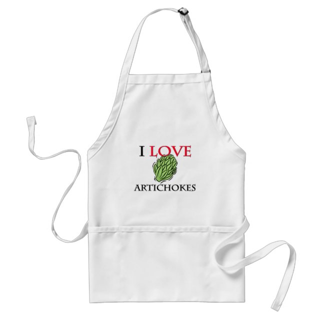 I Love Artichokes Standard Apron (Front)
