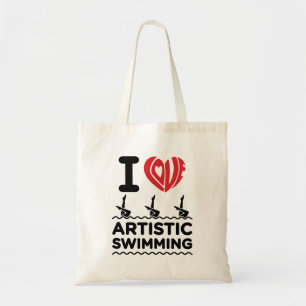 I Love Artistic Swimming Synchro Swimmer Tote Bag