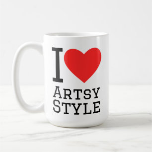 I love artsy style coffee mug