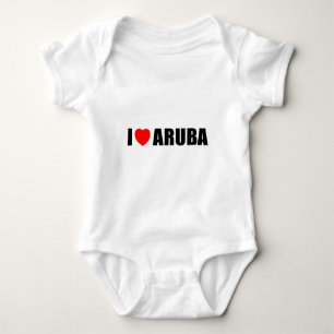 I Love Aruba Baby Bodysuit