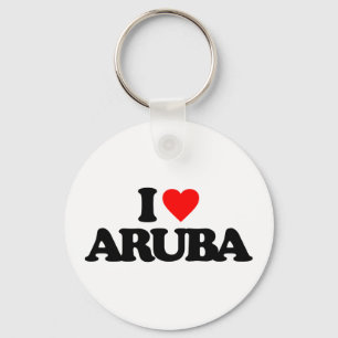 I LOVE ARUBA KEY RING