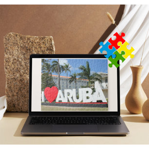 I love Aruba - One happy Island Jigsaw Puzzle