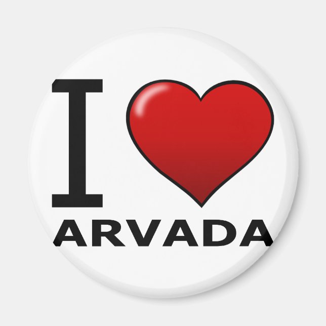 I LOVE ARVADA,CO - COLORADO MAGNET (Front)